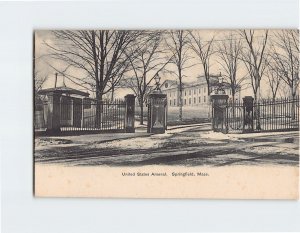 Postcard United States Arsenal Springfield Massachusetts USA