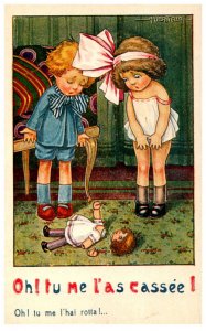 Oh Tu me I'hal rotta L. little girls , broken doll