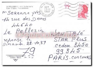 Postcard Modern Pellerin L Atl Tray on the Loire The Church aerial views