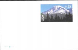 US Postcard Mint - Airmail. Mount Rainier, Washington.  Issued in 1999