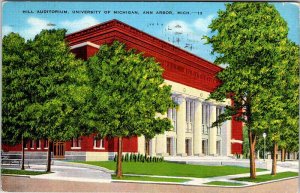 Postcard SCHOOL SCENE Ann Arbor Michigan MI AK4417