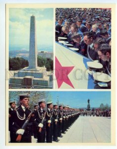 488699 USSR SEVASTOPOL 1981 Obelisk of Glory Mount Sapun poster Old postcard
