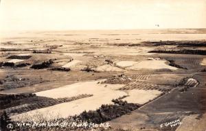 Real Photo view from north mountain Nova Scotia Canada Antique Postcard L3018