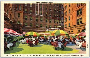 VINTAGE POSTCARD JACQUES FRENCH RESTAURANT ON MICHIGAN AVE CHICAGO MAILED 1942