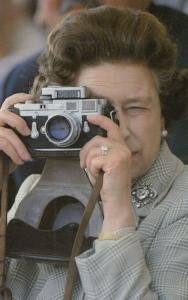 Queen Elizabeth at Windsor in 1982 With Her Camera Royal Postcard