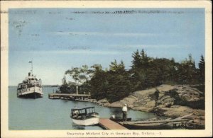 Georgian Bay Ontario Steamship Midland City Vintage Postcard