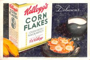 Advertising Post Card Kellogg's Corn Flakes Non Postcard Backing Unused
