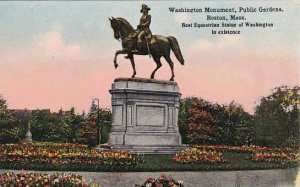 Massachusetts Boston Washington Monument Public Gardens