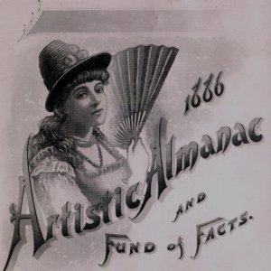 1886 Engraved Folder Printer's Promo. The Artistic Almanac 3S