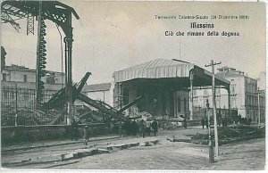Vintage postcard - MESSINA City: EARTHQUAKE-
