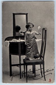 Melbourne Australia Postcard Madam Melba Standing in Chair c1910 Tuck Art