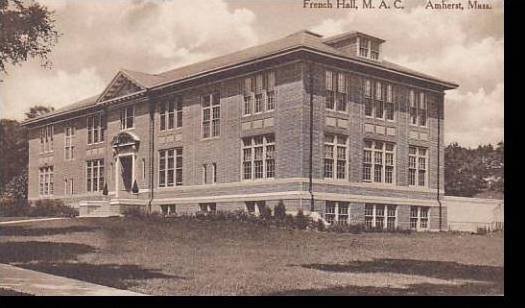 Massachusetts Amherst  French Hall  M.A.C. Albertype