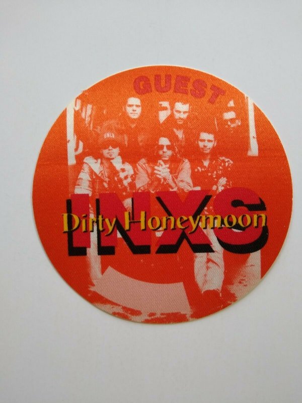 INXS Dirty Honeymoon Band Photo Backstage Pass Original New Wave 1993 Orange 