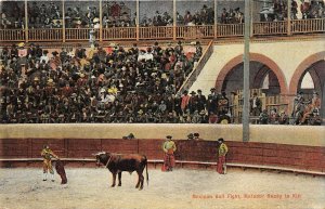 MEXICO c1910 Postcard Mexican Bull Fight Matador Ready To Kill