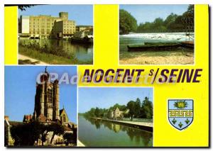 Old Postcard Nogent S Seine Aube