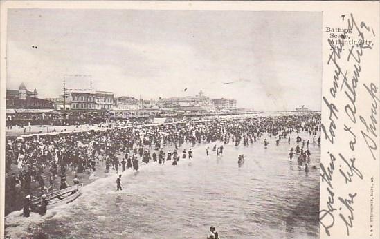 New Jersey Atlantic City Bathing Scene 1990