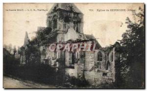 Old Postcard Church Sennoise (Aisne) Army