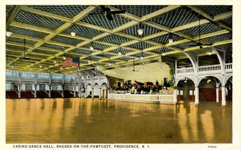RI - Providence.  Casino, Rhodes-on-the-Pawtuxet, Dance Hall Interior
