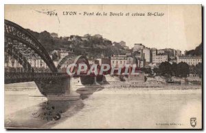 Postcard Lyon Old Bridge Loop and hillside St Clair