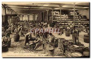 Old Postcard Folklore Wine Harvest Champagne Moet & Chandon the barrel of Pre...