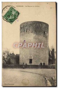 Old Postcard Dourdan Le Donjon du Chateau