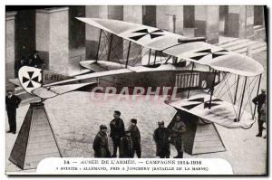 Old Postcard Museum Of The German Army has taken Aviatik Jonchery Battle of M...