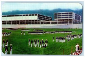c1960's Graduation Parade During Week US Air Force Colorado Spring CO Postcard