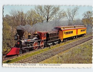 Postcard The Famous Engine General, Civil War Locomotive, Kennesaw, Georgia