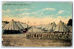 1910 The Soldiers Home at Camp Perry Ohio OH WW1 Antique Posted Postcard