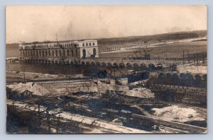 J90/ Keokuk Iowa RPPC Postcard c1910 River Dam Power House  166