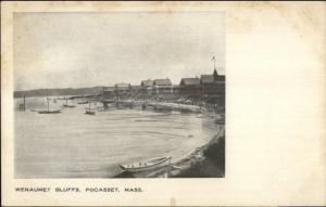 Pocasset Cape Cod MA Wenaumet Bluffs c1905 Postcard