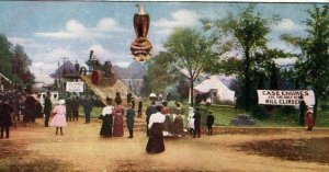 C.1910 J.I. Case Tractor Engine Hill Climber Demonstration Vintage Postcard P109