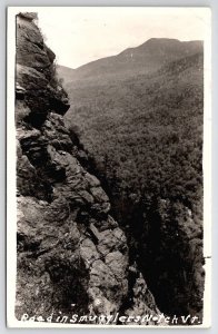 RPPC Road In Smugglers Notch Vermont VT Real Photo Postcard Y25