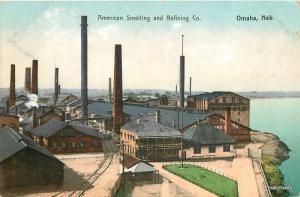 American Smelting Refining Company OMAHA, NEBRASKA 2808 postcard