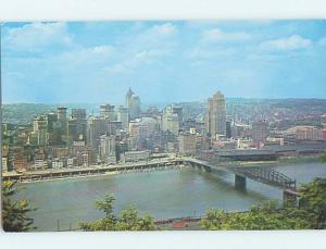 Unused Pre-1980 PANORAMIC VIEW Pittsburgh Pennsylvania PA hp3489