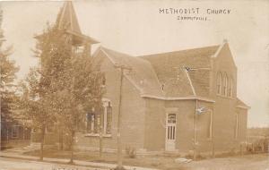 D21/ Summitville Ohio Postcard Real Photo RPPC c1910 Columbiana Methodist Church