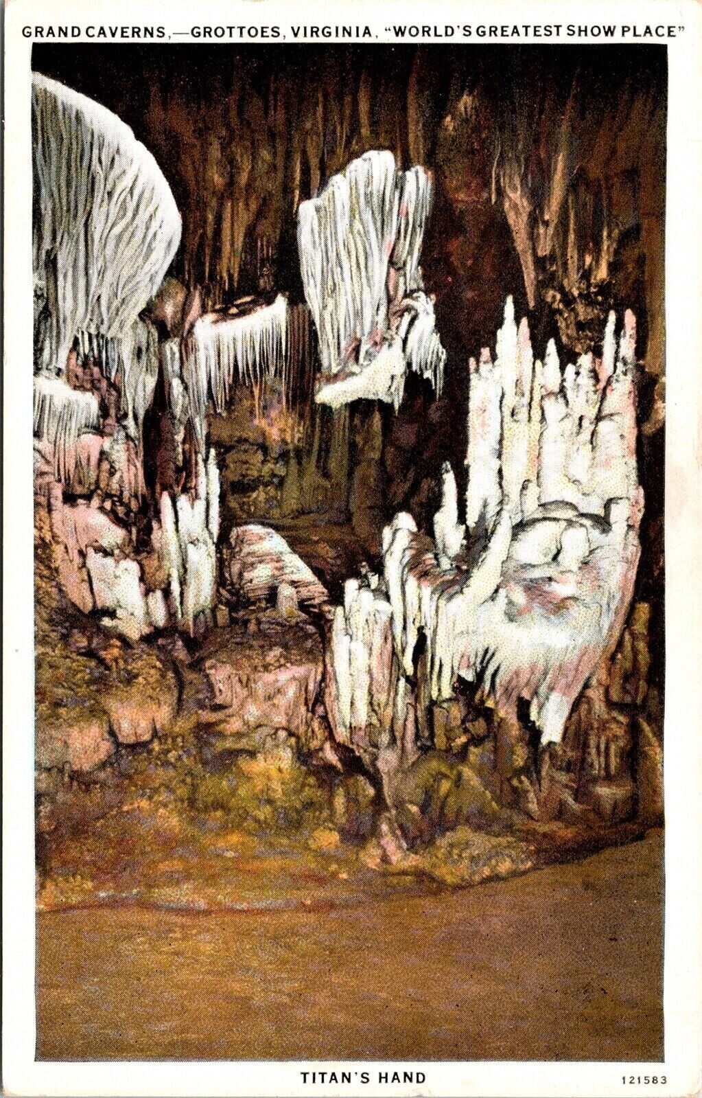 Grand Caverns Grottoes VA Worlds Greatest Show Place Rock Formation