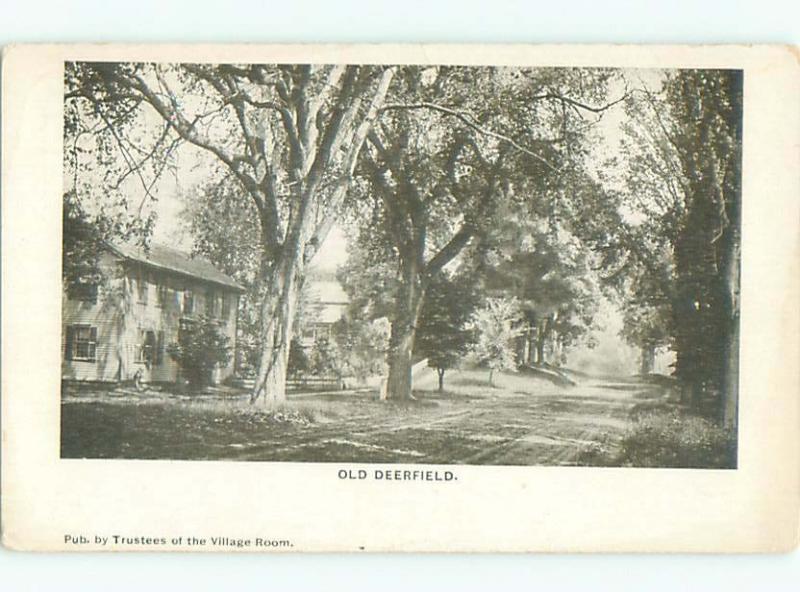 Unused Pre-1907 HOUSES ALONG DIRT ROAD Deerfield Massachusetts MA Q1416