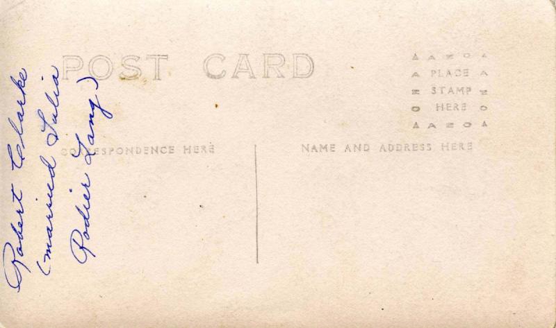 Robert Clarke (Married Julia Rodier Lang)    *RPPC