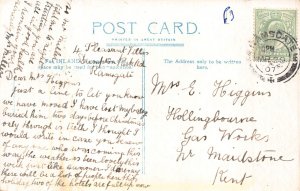 A884 England 1907 Ramsgate Lighthouse Sailing Boat vintage postcard