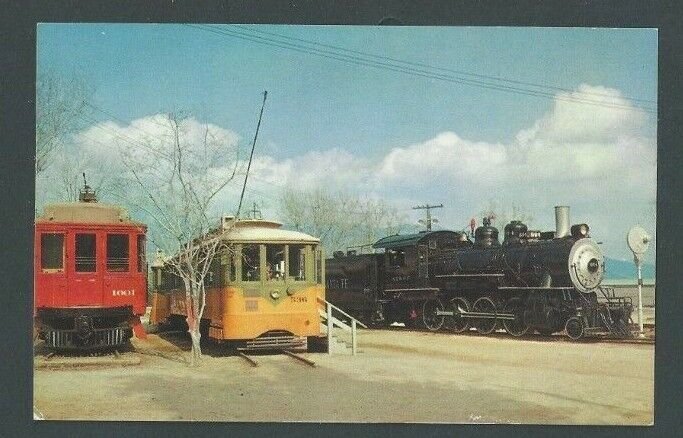 Ca 1948 Post Card LA CA Travel Town Griffith Park Transportation Exhibit