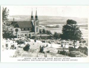 Pre-1962 rppc NICE VIEW Midland - Near Barrie Ontario ON W1019