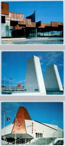 3 Postcards OSAKA, JAPAN EXPO 1970 Portugal CZECHOSLOVAKIA PAVILION Mexico 4x6