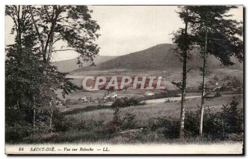 Old Postcard Saint Die View Robache