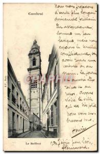 Old Postcard Cambrai The Belfry