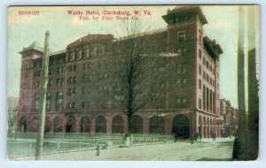 CLARKSBURG, WV West Virginia WALDO HOTEL 1910 Harrison County  Postcard
