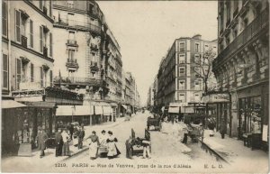 CPA PARIS 16e Rue de Vanves rue d'Alésia (17021)