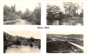 RPPC, Honor MI Michigan PLATTE RIVER VIEWS~HIGHWAY 31 Benzie Co c1940's Postcard