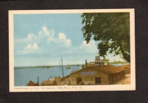 PQ QC Three Trois Rivieres Rivers Port Harbour Canada Quebec Carte Postale