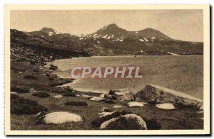 Old Postcard surroundings Mont Louis Lake Bouillouses